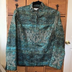 Emerald Coldwater Creek Oriental Jacket